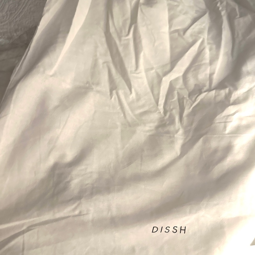 DISH AISLE WHITE FRONT BOW MIDI DRESS - 4 - Picture 8 of 14